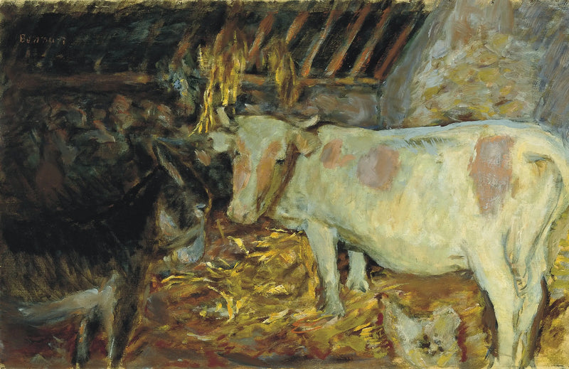 Il fienile (mucca nella stalla) - Pierre Bonnard