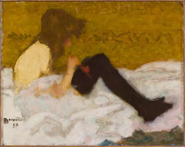 La giovane ragazza con le calze nere - Pierre Bonnard