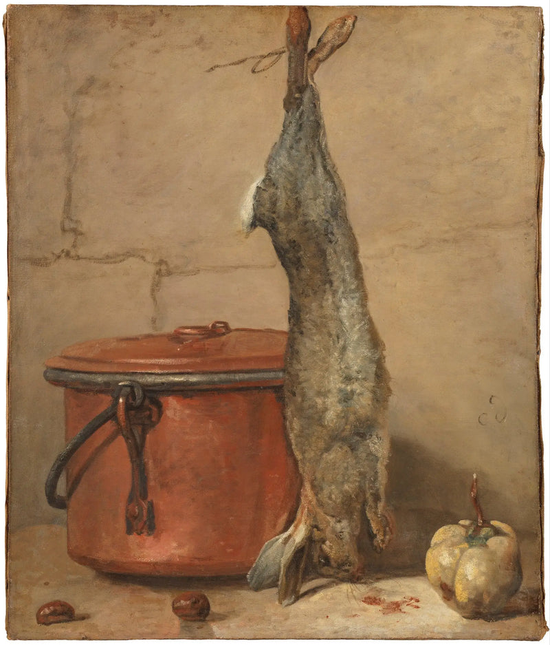 Coniglio e pentola in rame - Jean Siméon Chardin
