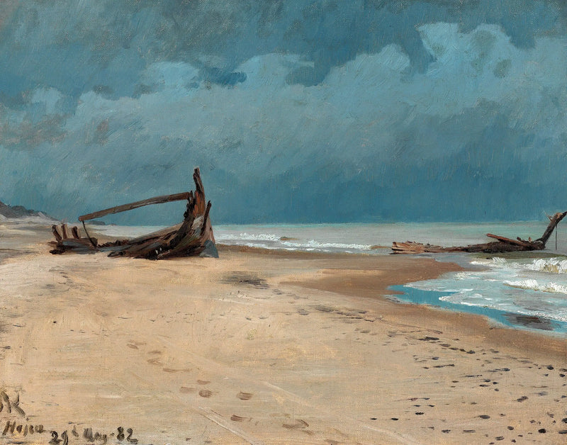 La spiaggia di Højen. - Peder Severin Krøyer