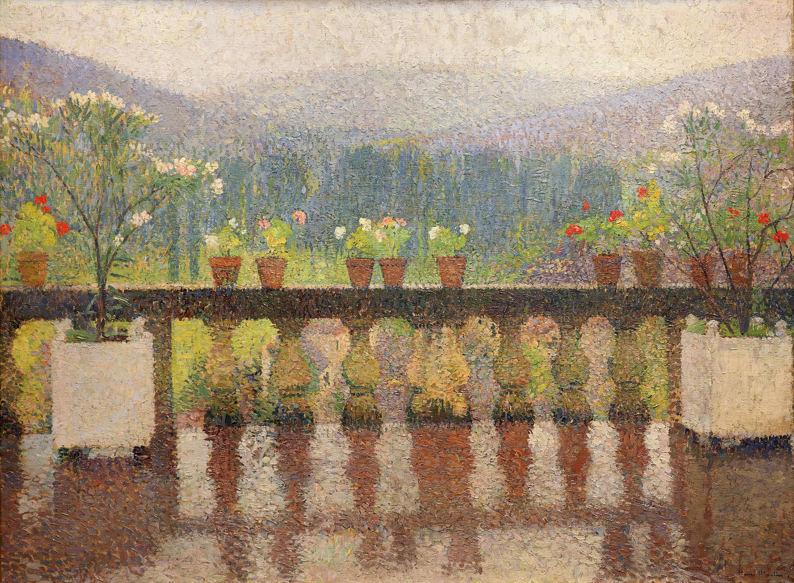 La terrazza di Marquayrol, tempo piovoso - Henri-Jean Guillaume Martin