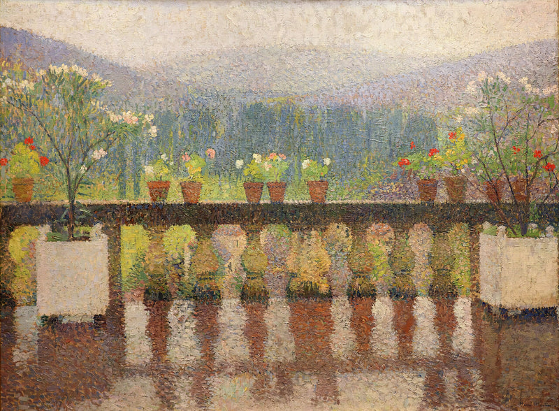 La terrazza di Marquayrol, tempo piovoso - Henri-Jean Guillaume Martin