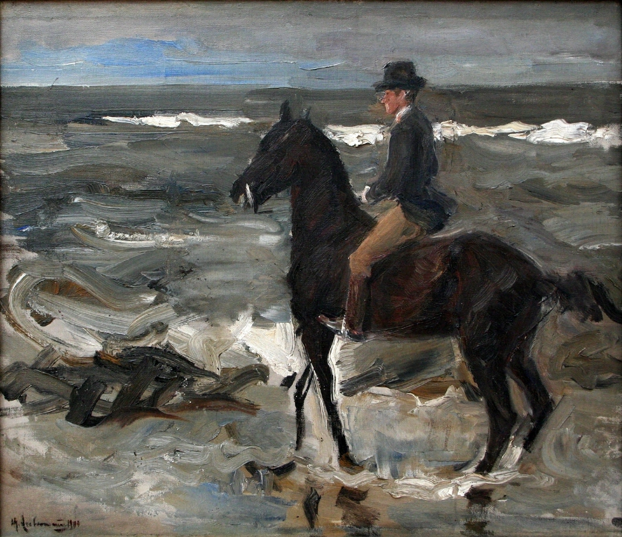 Il Cavaliere sulla spiaggia - Max Liebermann