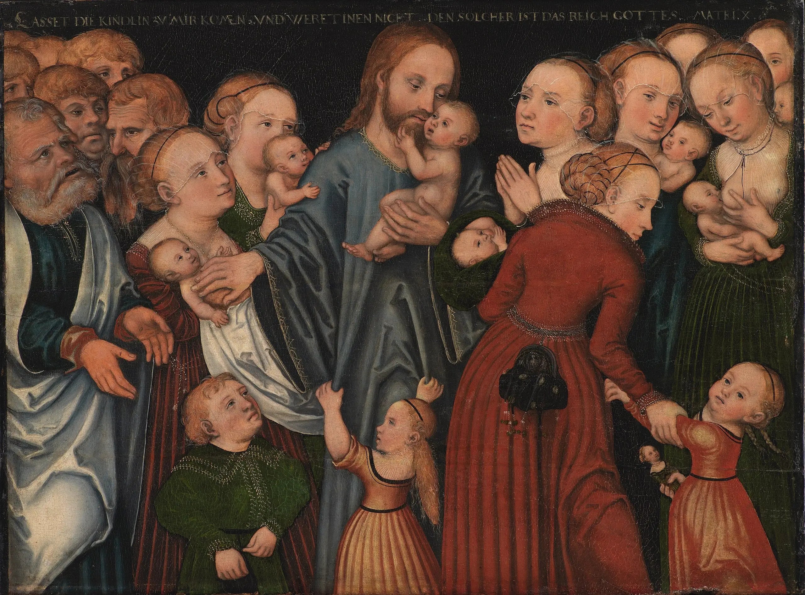 Le Christ bénissant les enfants - Lucas Cranach the Elder - Alpha Reproduction