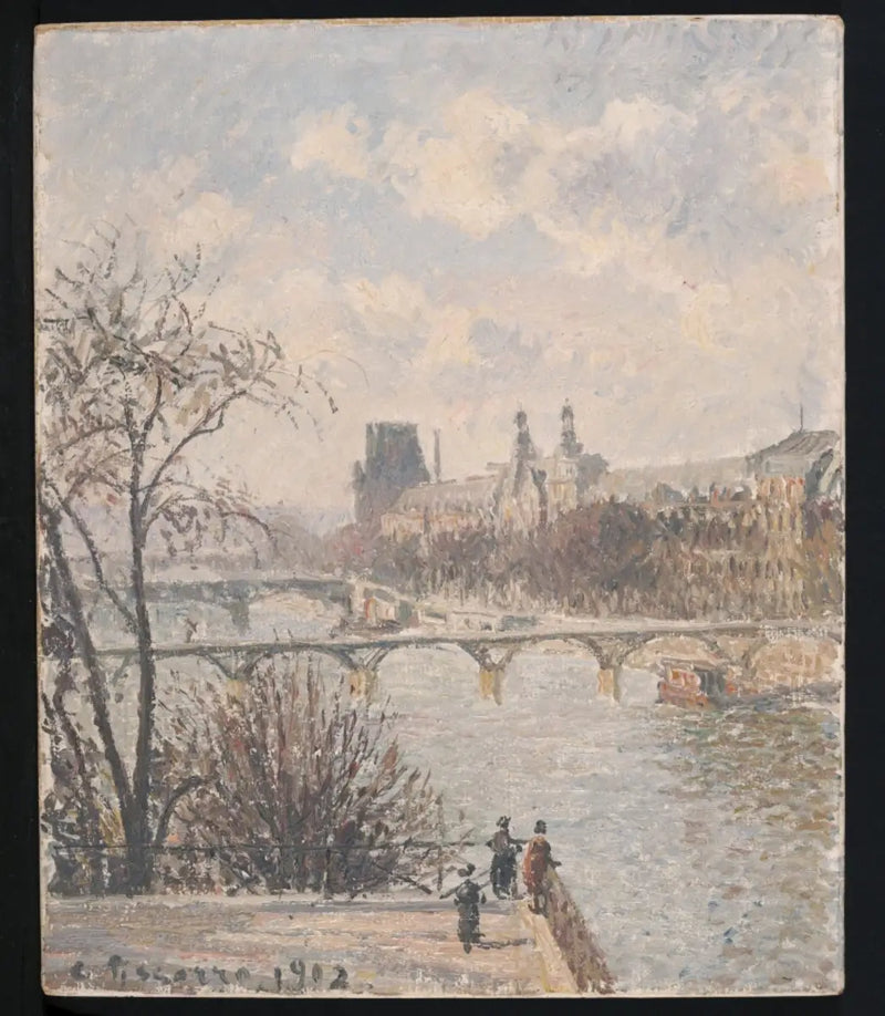 Il Louvre, mattina - Camille Pissarro
