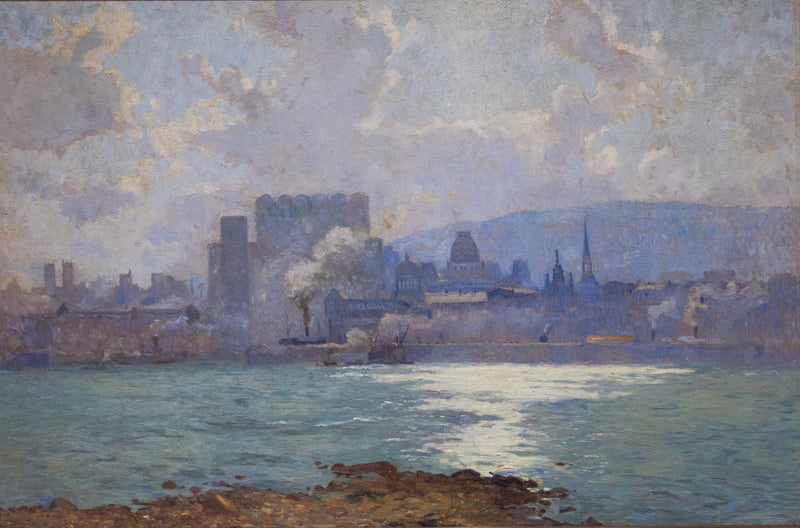 Il porto di Montreal - Maurice Galbraith Cullen