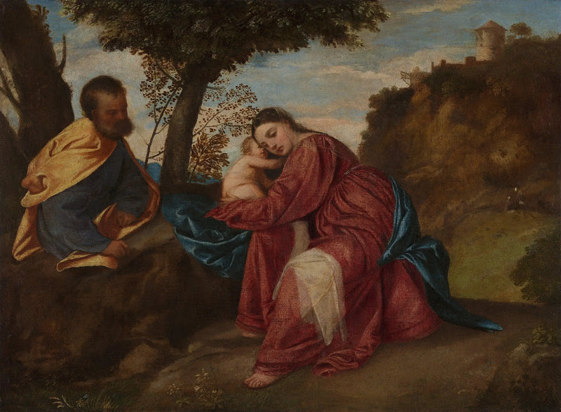 La fuga in Egitto - Titian