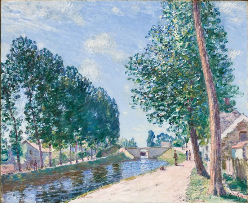 Il canale del Loing a Moret - Alfred Sisley
