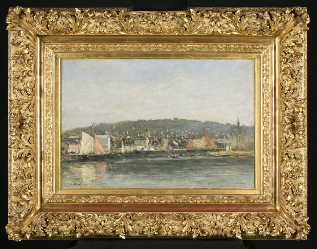 Il porto di Trouville al mattino - Eugène Boudin