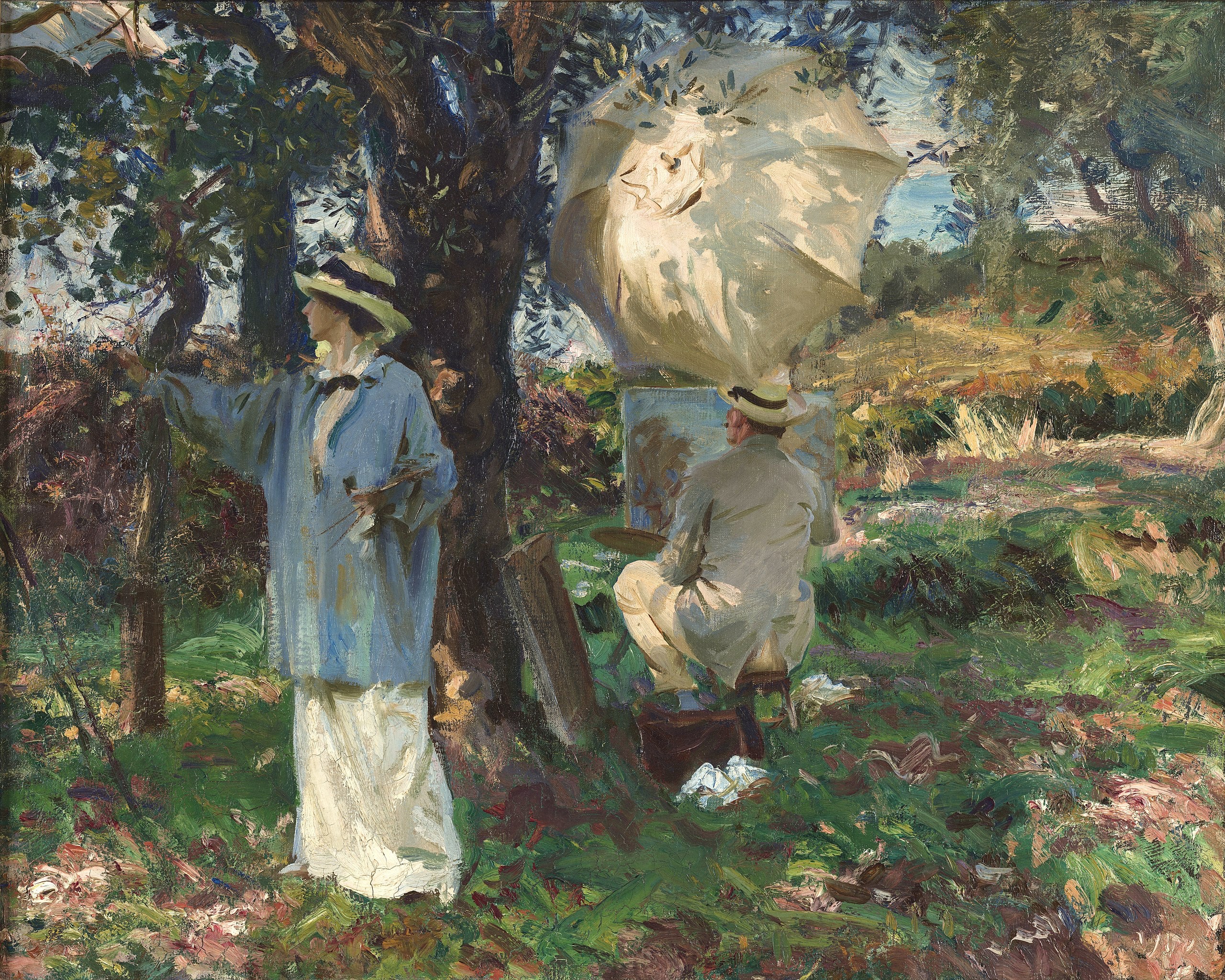 Reproduction du tableau « Les Croquis - John Singer Sargent » par Alpha Reproduction en peinture à l’huile