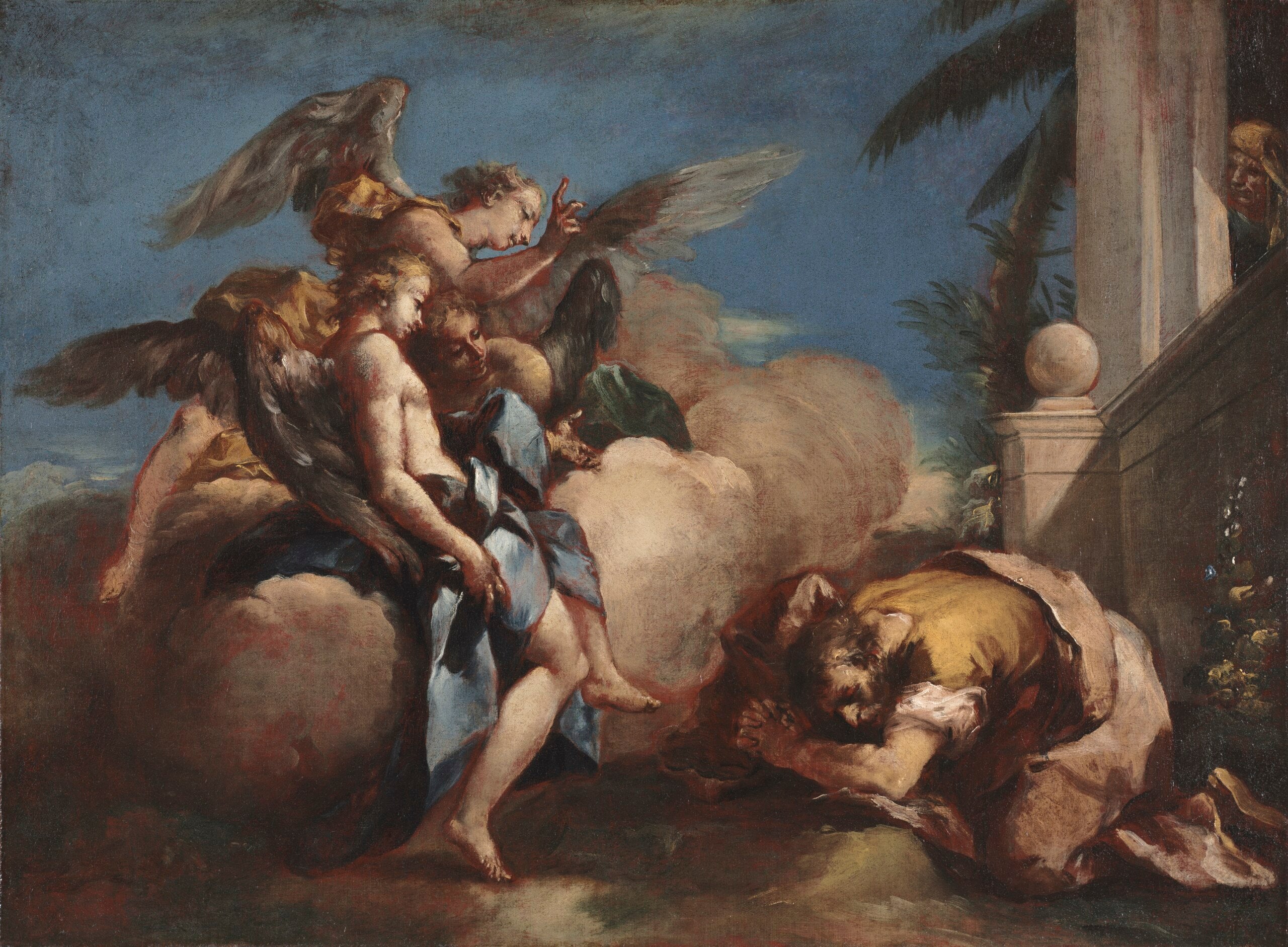 Les anges apparaissant à Abraham - Francesco Guardi