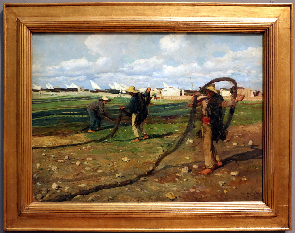 I pescatori raccolgono le loro reti - Joaquín Sorolla