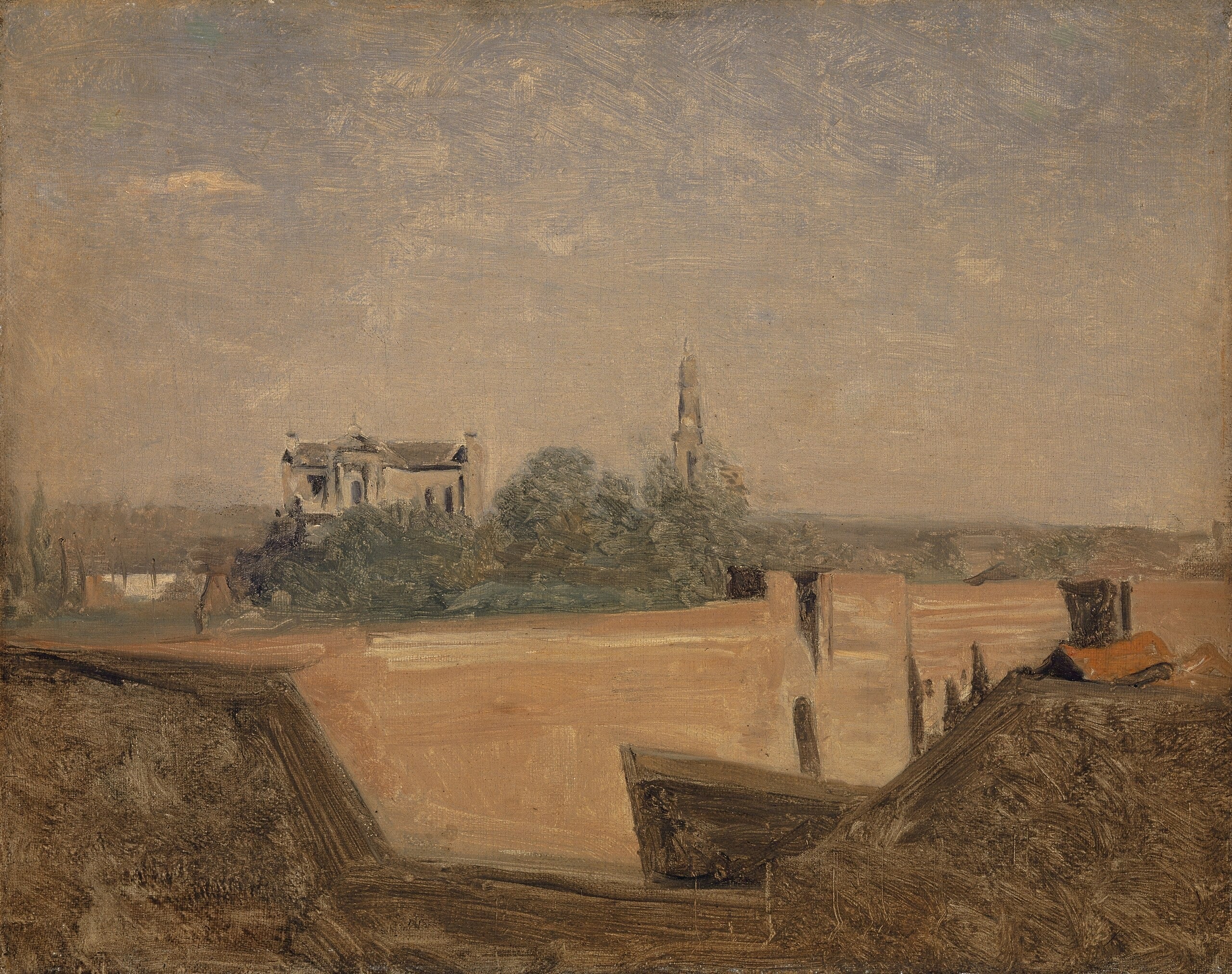 Les remparts d'Arras - Jean-Baptiste Camille Corot