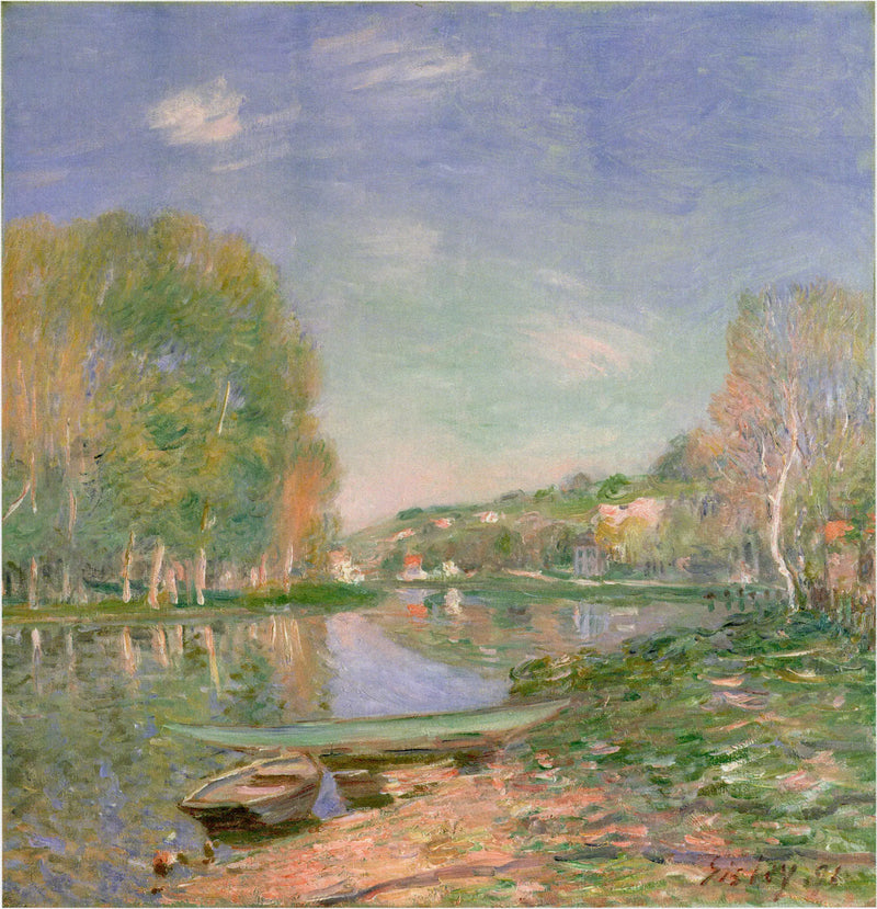 Le rive del Loing, mattina - Alfred Sisley