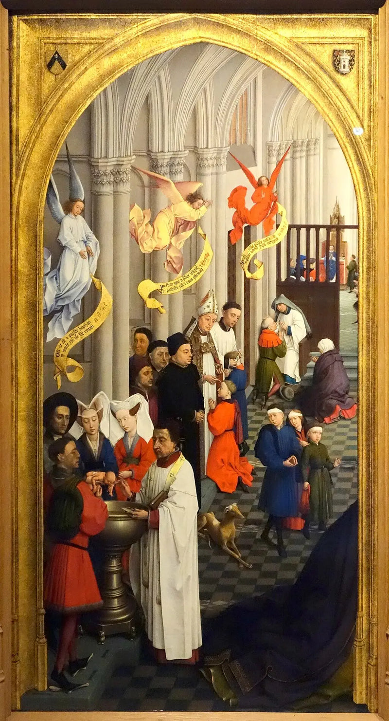 I sette sacramenti (pannello di sinistra) - Rogier van der Weyden