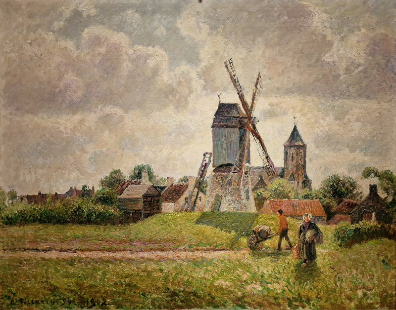 Il vecchio mulino di Knokke - Camille Pissarro
