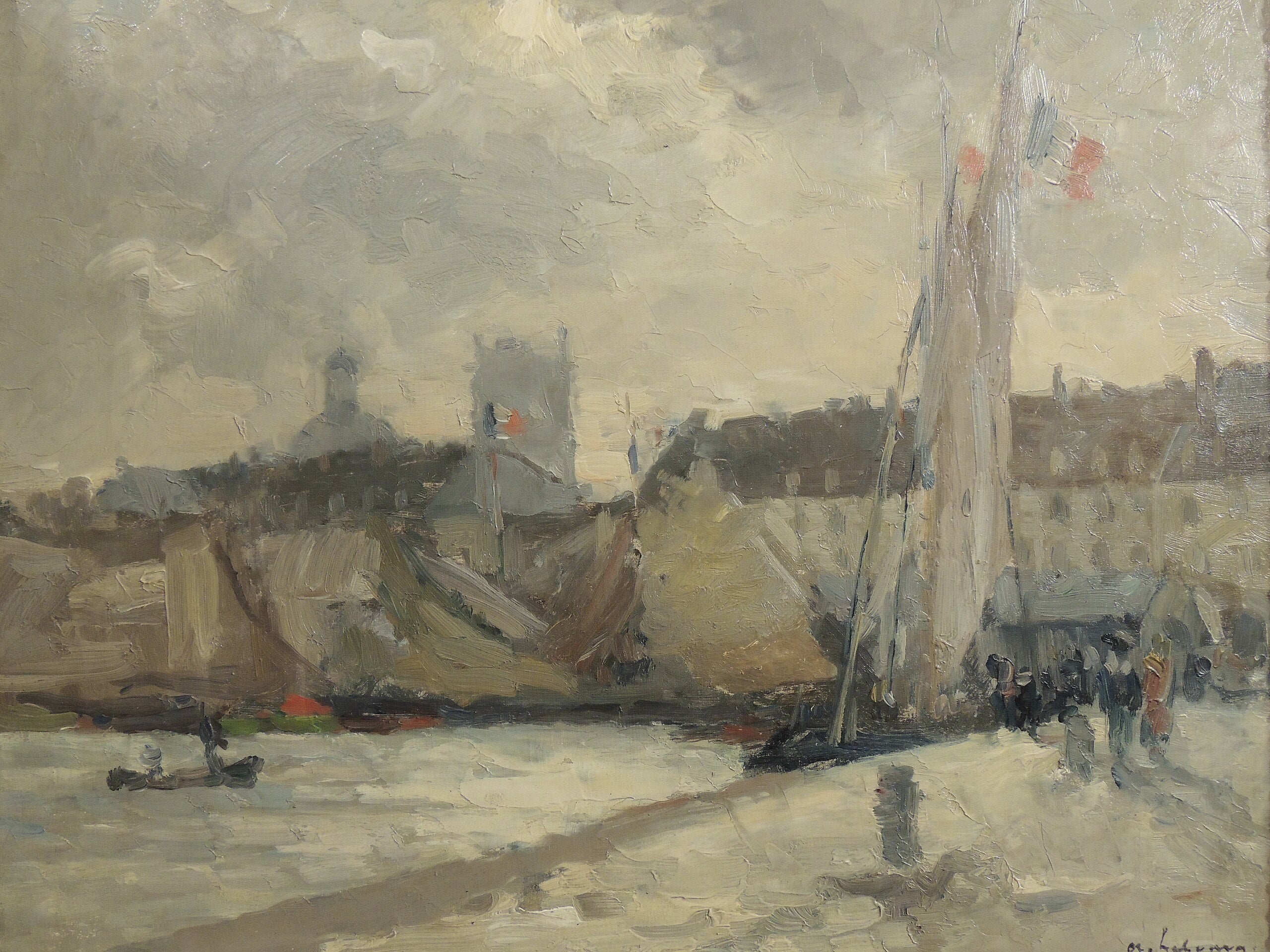 Il vecchio porto di Dieppe - Albert Lebourg