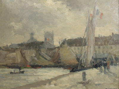 Il vecchio porto di Dieppe - Albert Lebourg