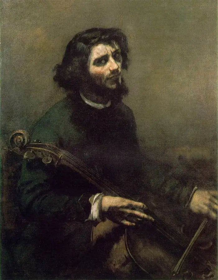 Le violoncelliste - Gustave Courbet - Alpha Reproduction