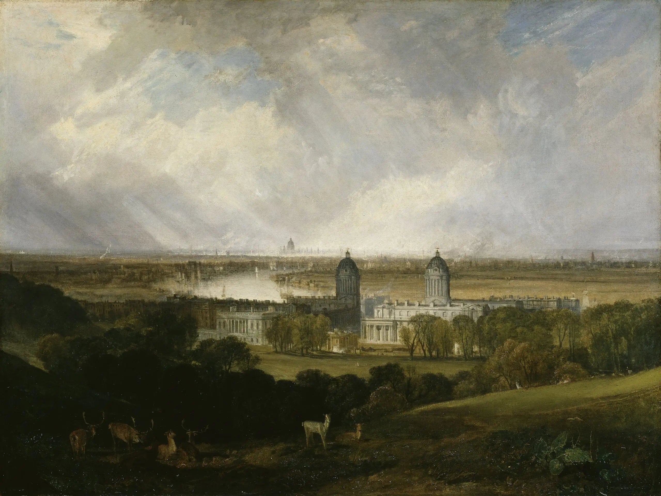 London from Greenwich Park - J. M. W. Turner - Alpha Reproduction