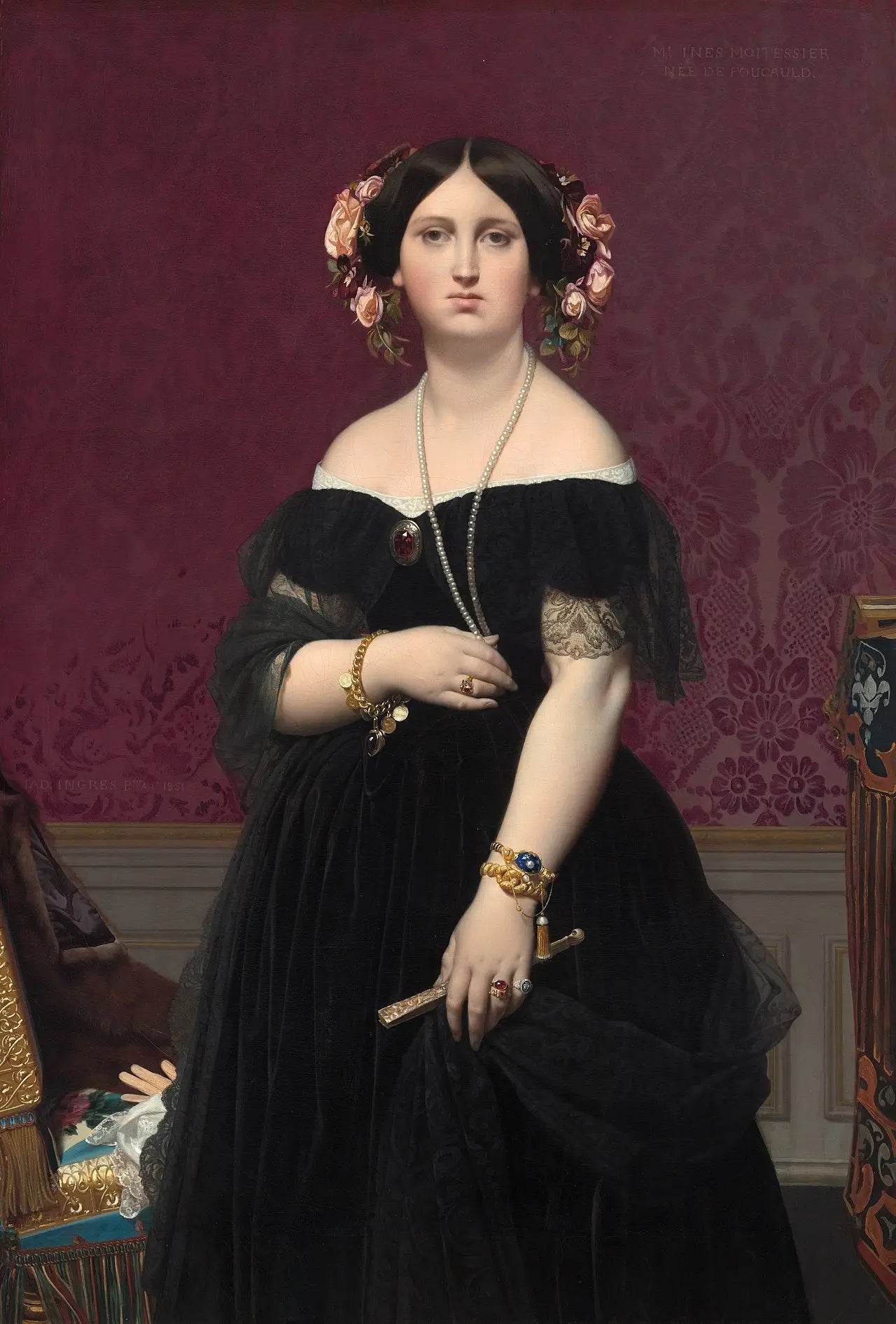 Madame Moitessier - Jean-Auguste-Dominique Ingres - Alpha Reproduction