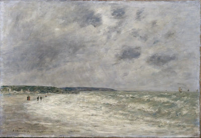 Reproduction du tableau « Marée montante à Deauville - Eugène Boudin » par Alpha Reproduction en peinture à l’huile