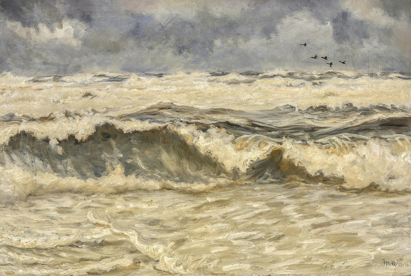 Mare agitato. -Michael Peter Ancher