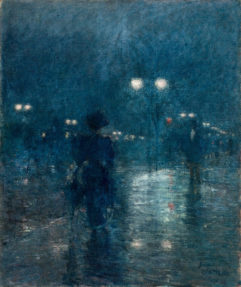 Notturno di Fifth Avenue - Childe Hassam
