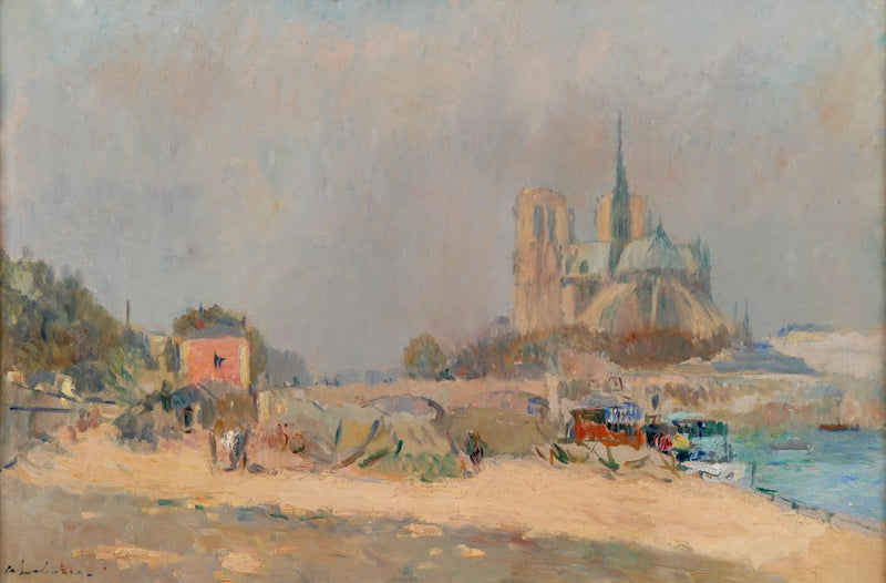 Notre-Dame de Paris, vista dal Quai de la Tournelle - Albert Lebourg
