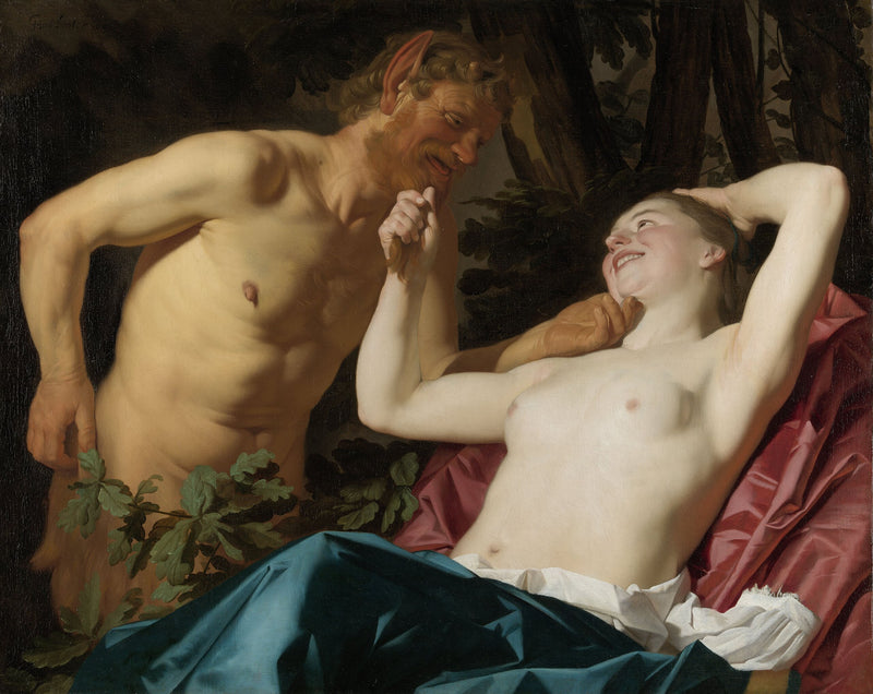 Ninfa e Satiro - Gerrit van Honthorst