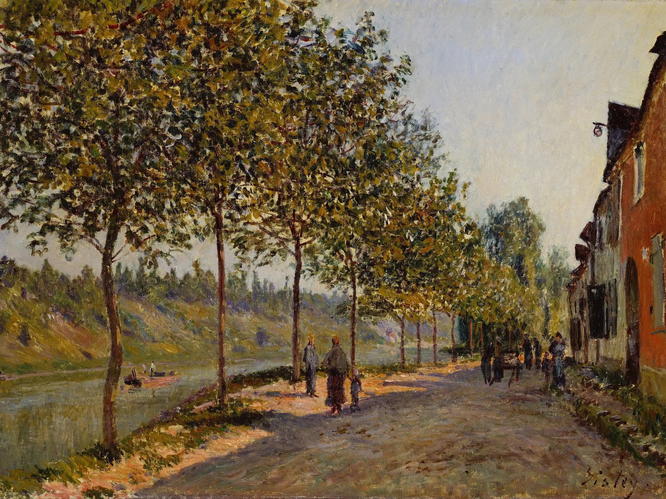 Reproduction du tableau « Parc à bois de Saint-Mammès - Alfred Sisley » par Alpha Reproduction en peinture à l’huile