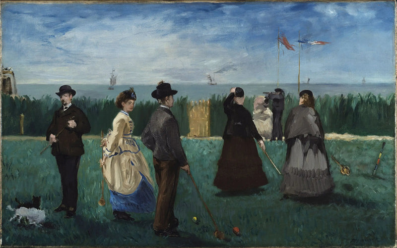 Parte di Croquet a Boulogne-sur-Mer - Édouard Manet