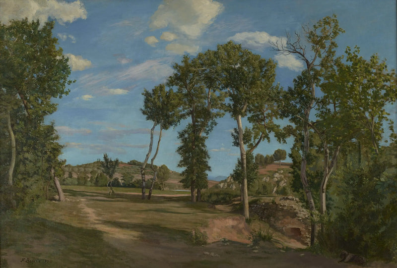 Paesaggio al bordo del Lez - Frédéric Bazille