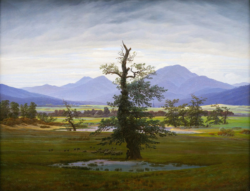 Paesaggio di campagna, al mattino - Caspar David Friedrich