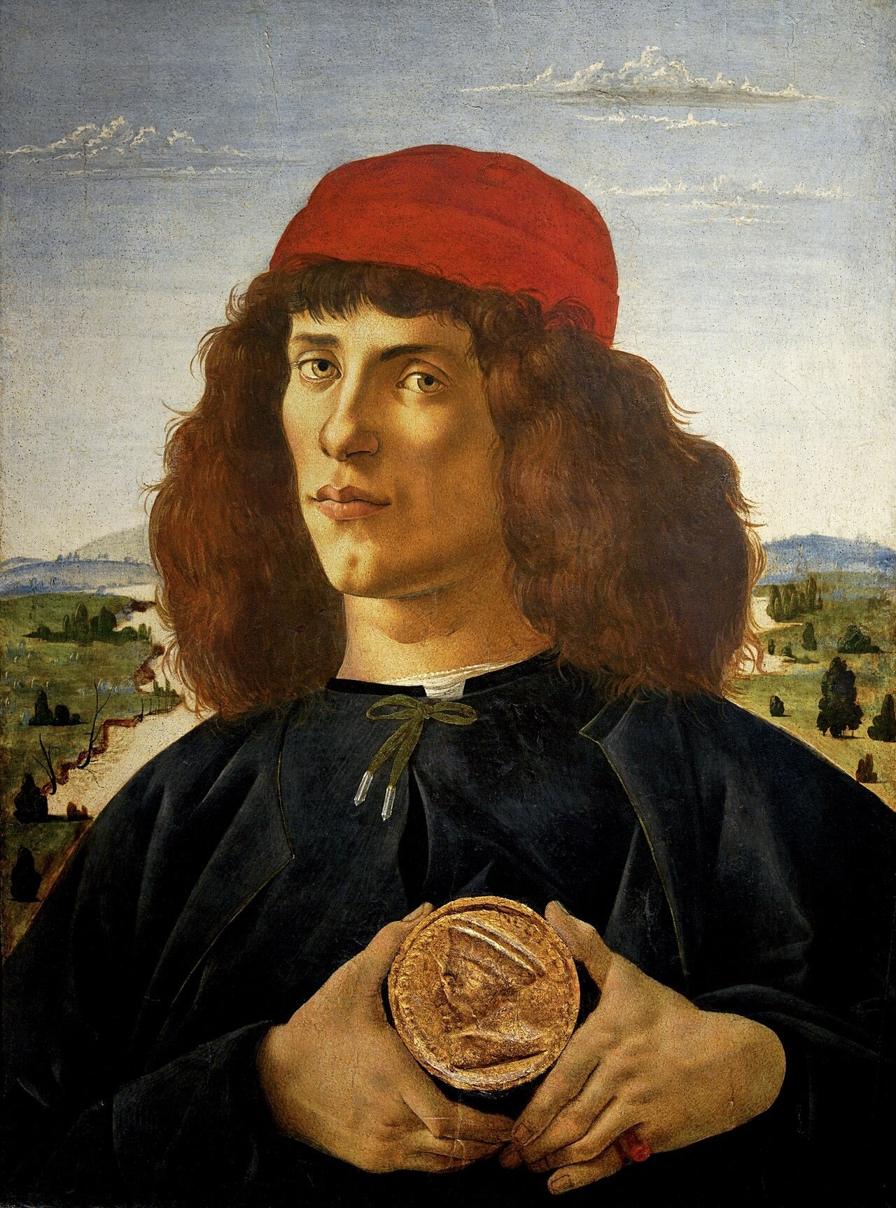 Ritratto di uomo con medaglia di Cosimo il Vecchio - Sandro Botticelli