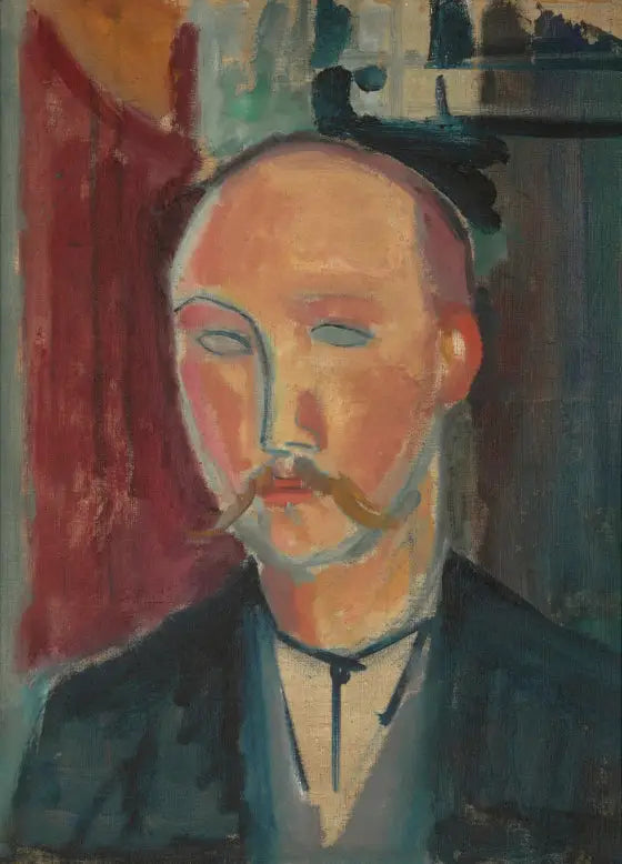 Ritratto di un uomo con baffi - Amedeo Modigliani