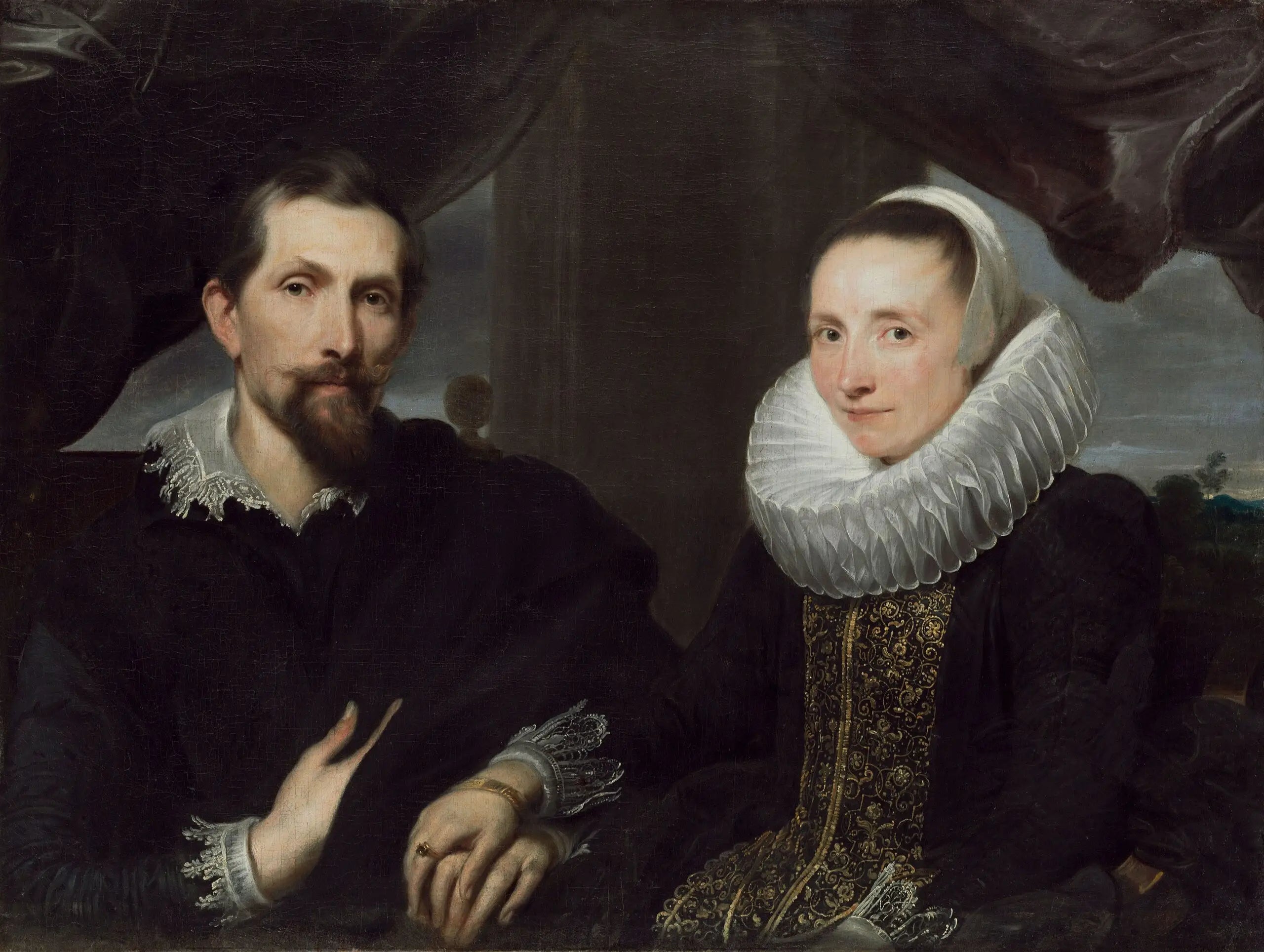 Portrait de Frans Snyders et de sa femme - Antoine van Dyck - Alpha Reproduction