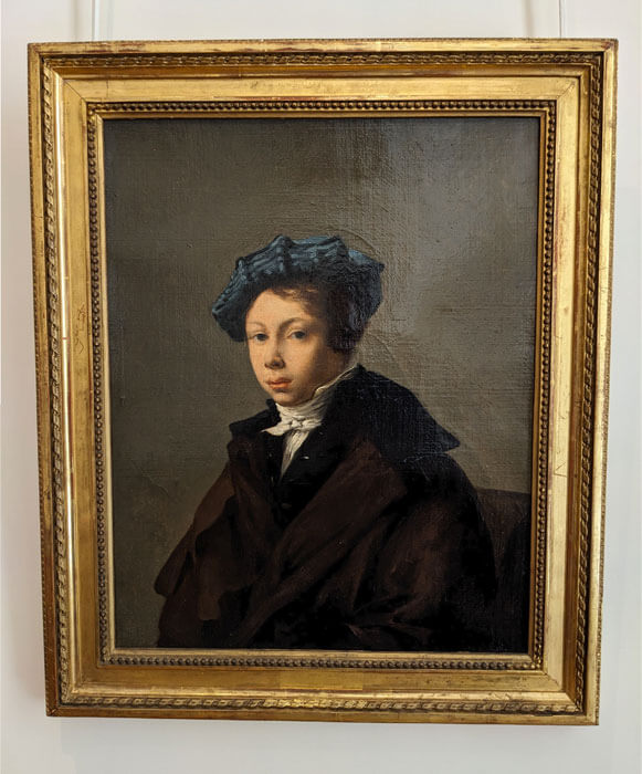 Ritratto di giovane uomo con berretto blu - Eugène Delacroix