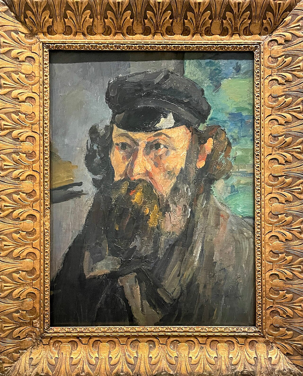 Ritratto dell'artista con berretto - Paul Cézanne