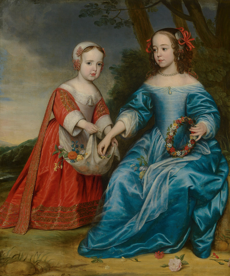 Ritratto del principe Guglielmo III e sua zia Maria di Nassau - Gerrit van Honthorst