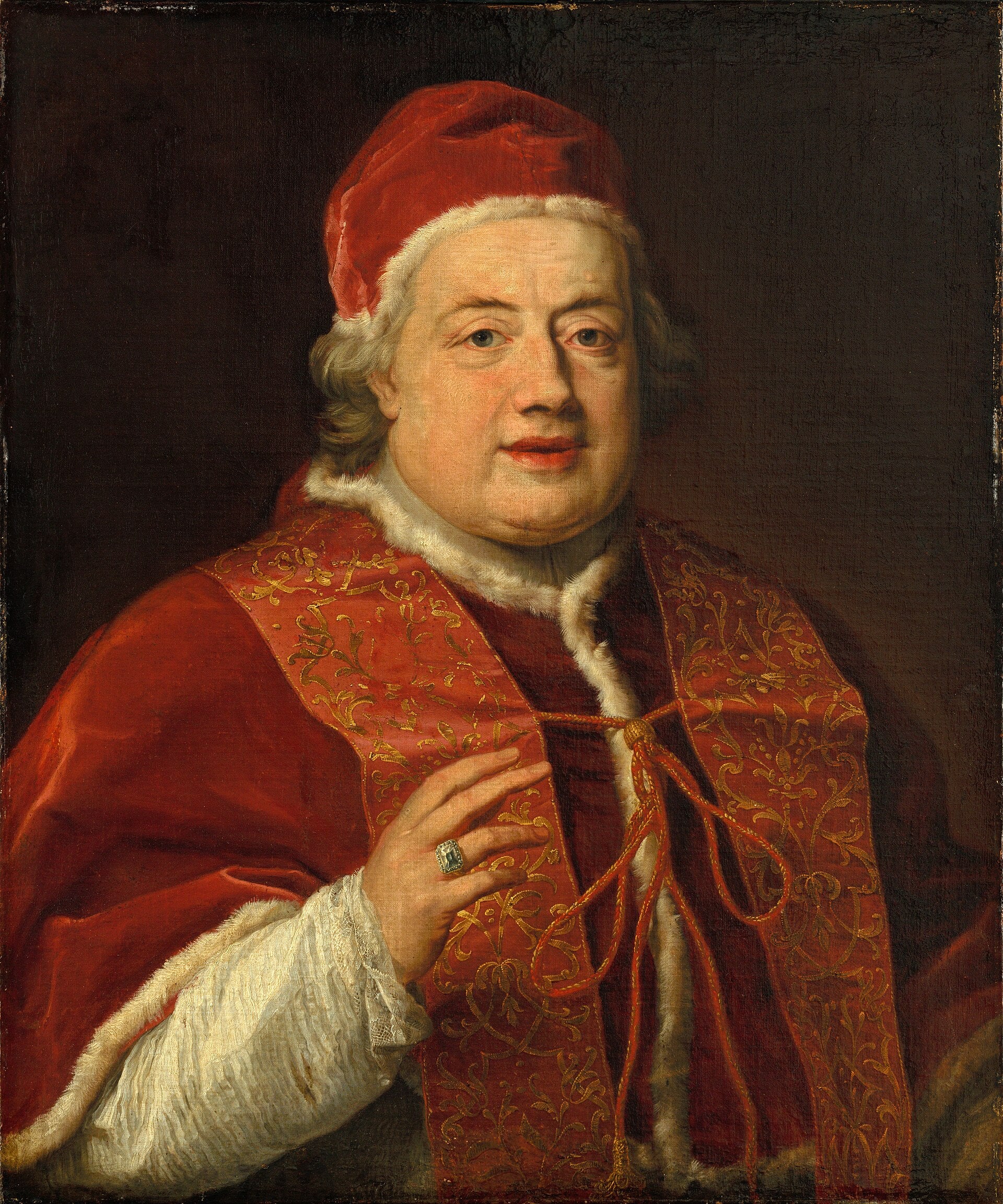 Portrait en buste du pape Clément XIII - Pompeo Batoni - Alpha Reproduction