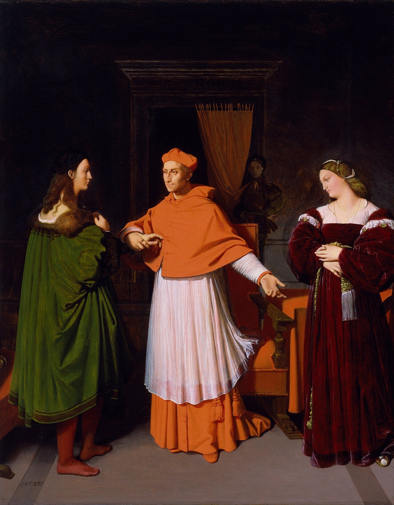 Raphaël et la Nièce du cardinal Bibbiena - Jean-Auguste-Dominique Ingres