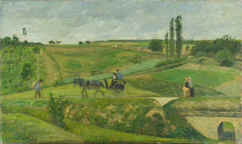 Strada di Ennery - Camille Pissarro