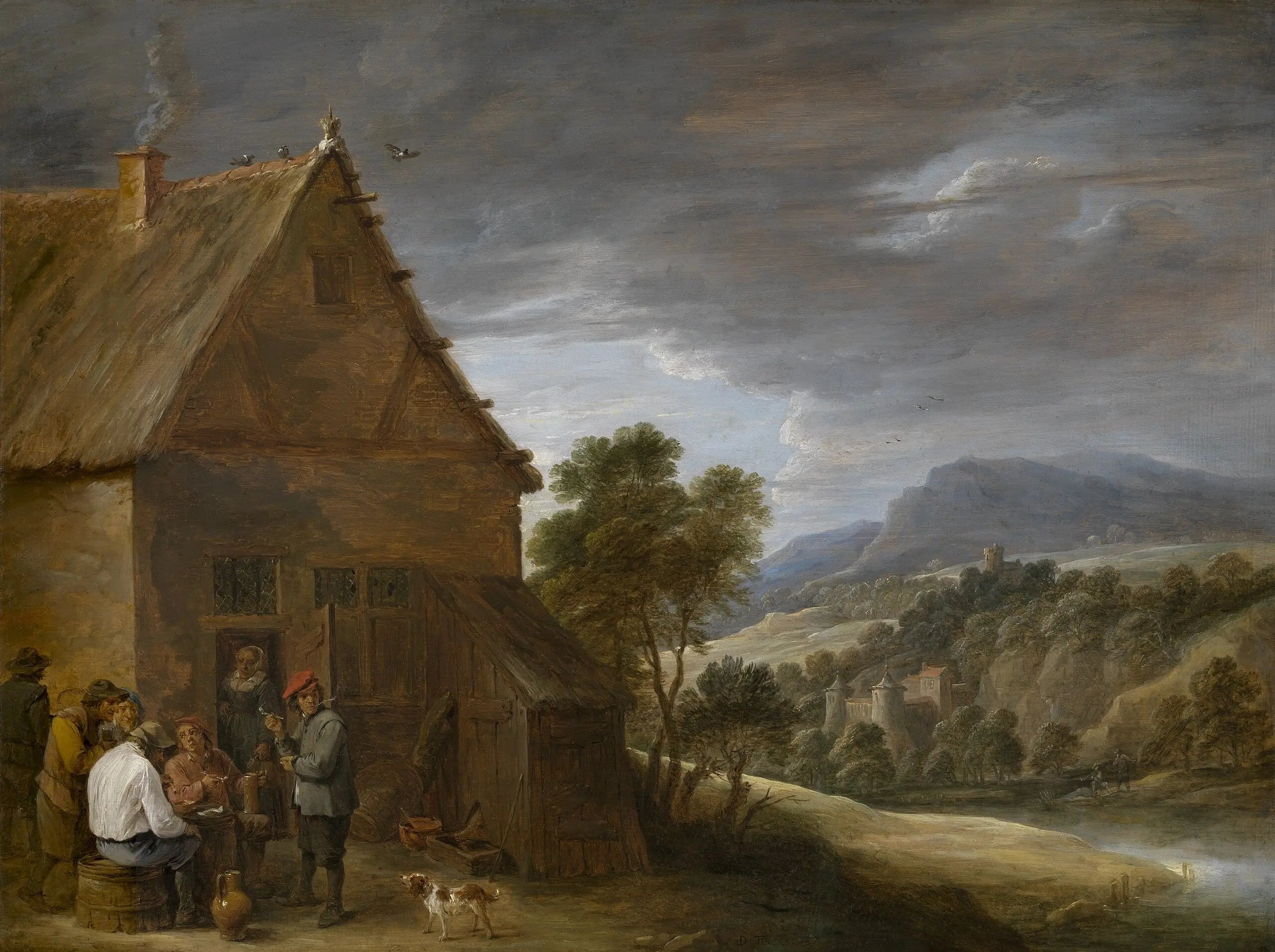 Scène de taverne - David Teniers le Jeune - Alpha Reproduction