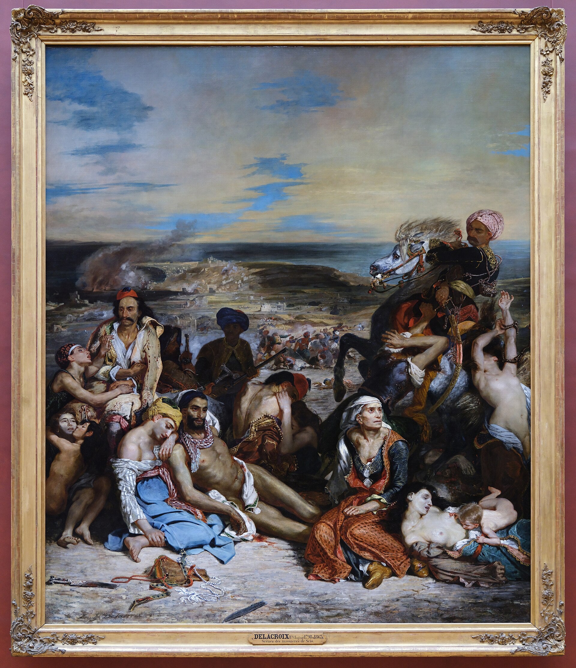 Scene dei massacri di Scio - Eugène Delacroix