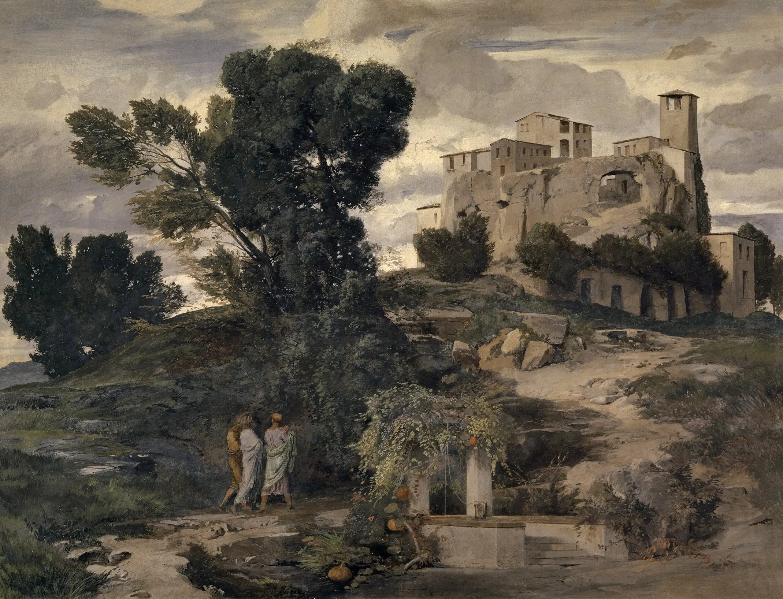 Sur la route d’Emmaüs - Arnold Böcklin - Alpha Reproduction