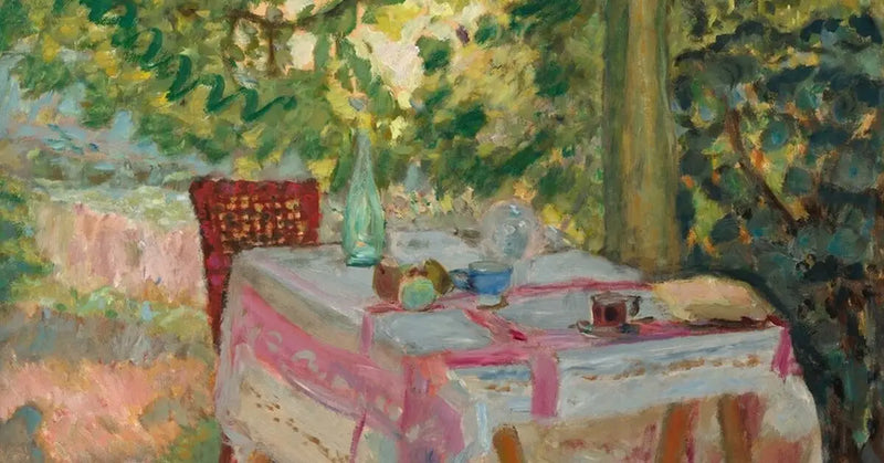 Tavolo apparecchiato in un giardino - Pierre Bonnard