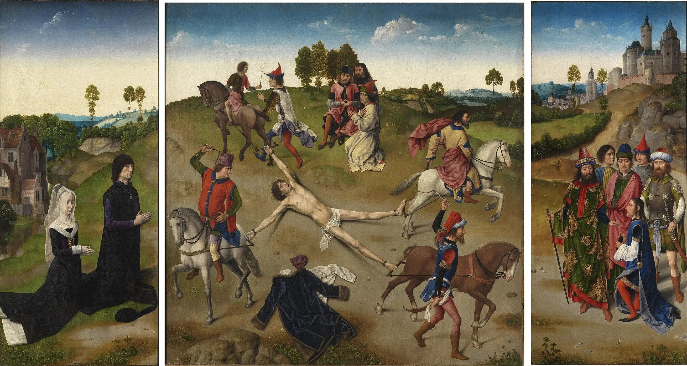 Triptyque du martyre de saint Hippolyte - Hugo van der Goes - Alpha Reproduction
