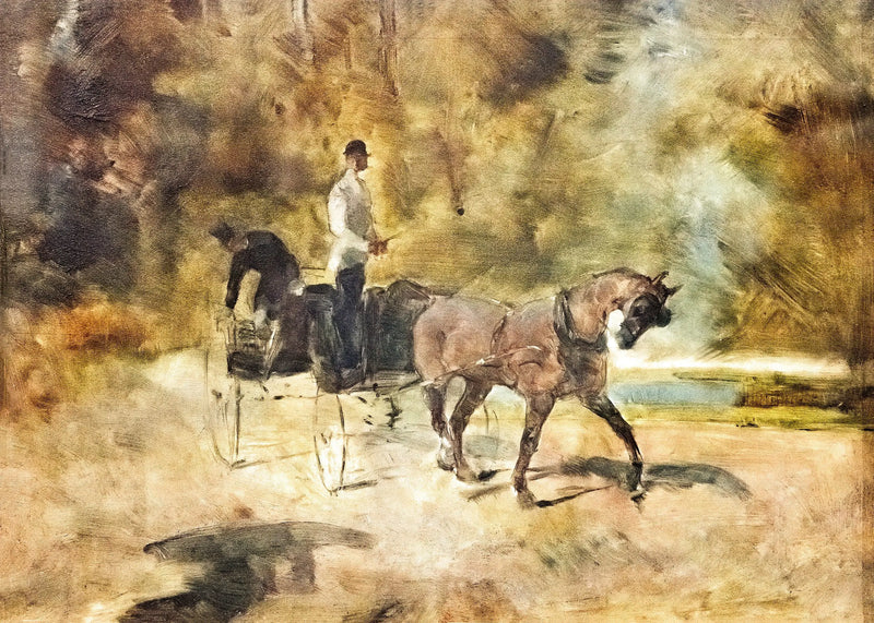 Un dog-cart - Henri de Toulouse-Lautrec