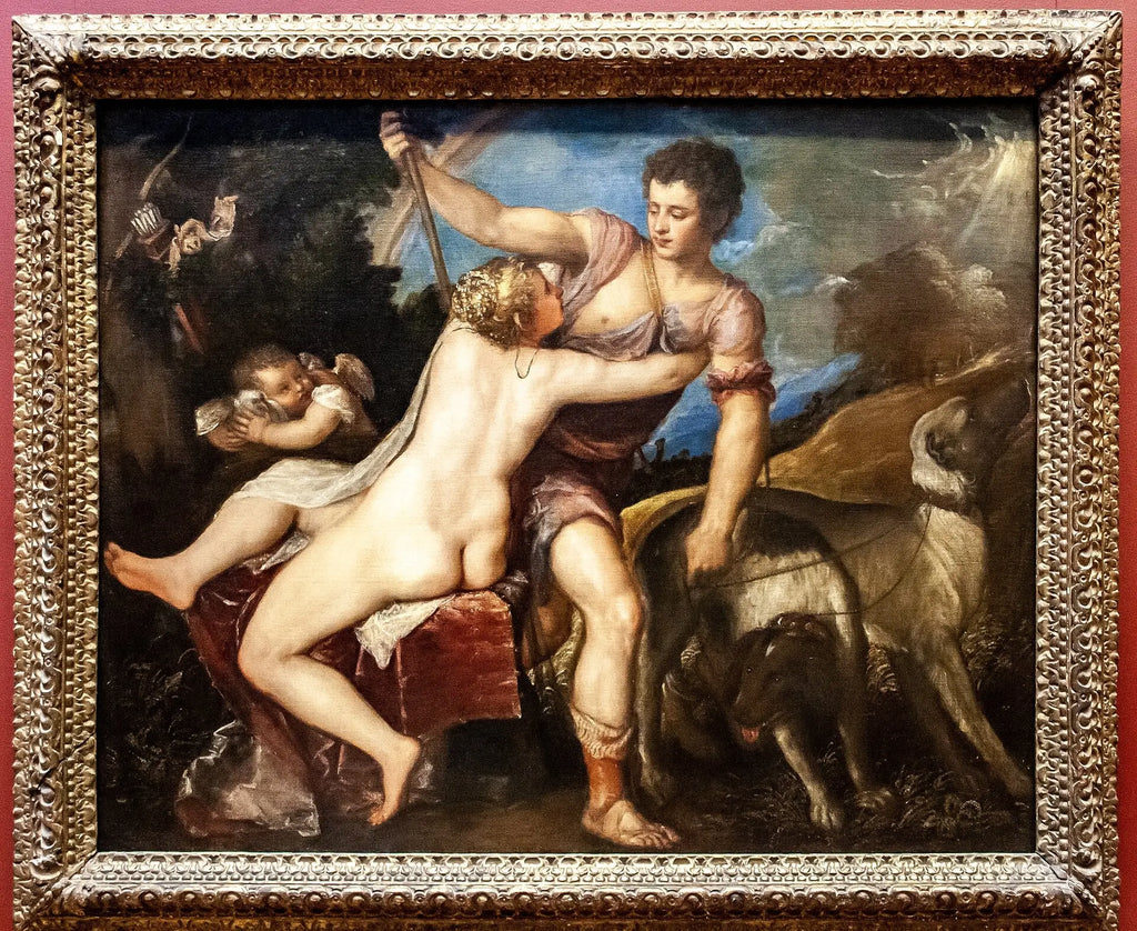Vénus et Adonis - Titian - Alpha Reproduction